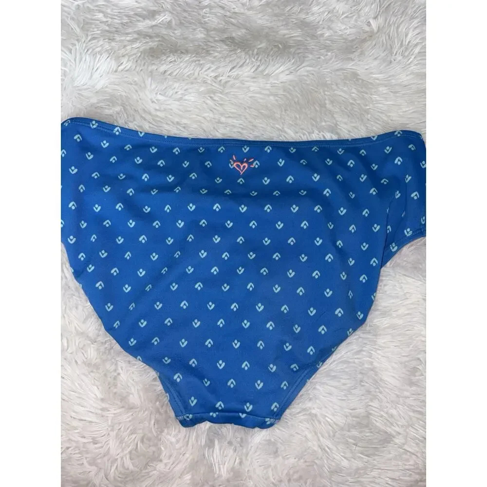 Justice Girls Sz. 20 Plus Blue Design Swim Bottoms. Cute